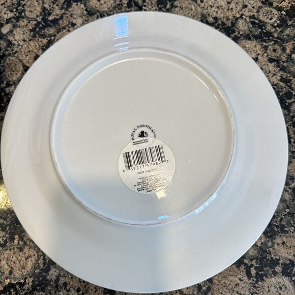 Royal Norfolk Grateful Autimn Stoneware Dinner Plates 10.5” Dinnerware Set Of 4 - Picture 3 of 4